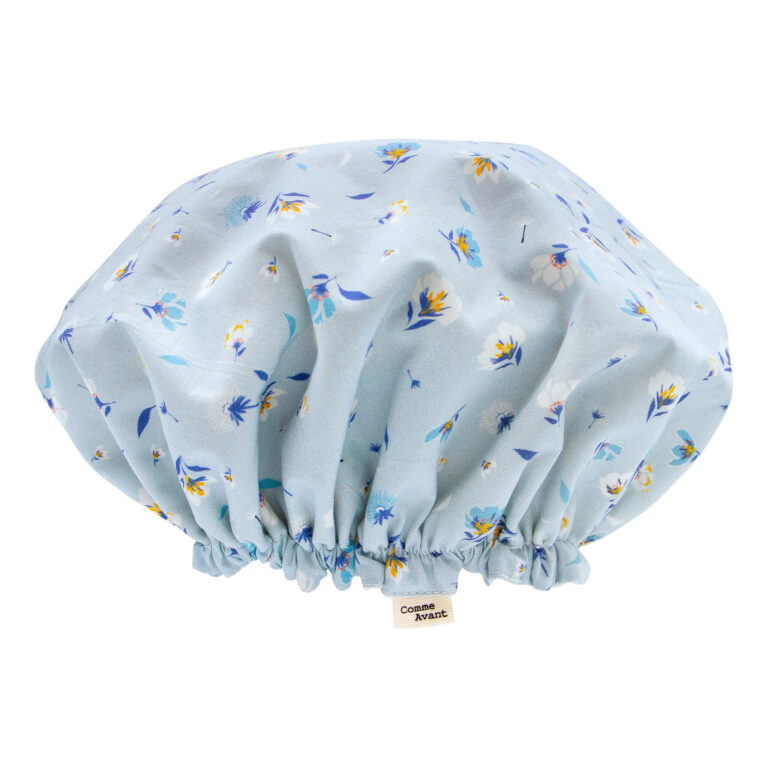 Comme Avant - Bonnet Charlotte de Douche Coton Bio - Adulte & Enfant - Cheveux Courts & Longs - Fabrication Française