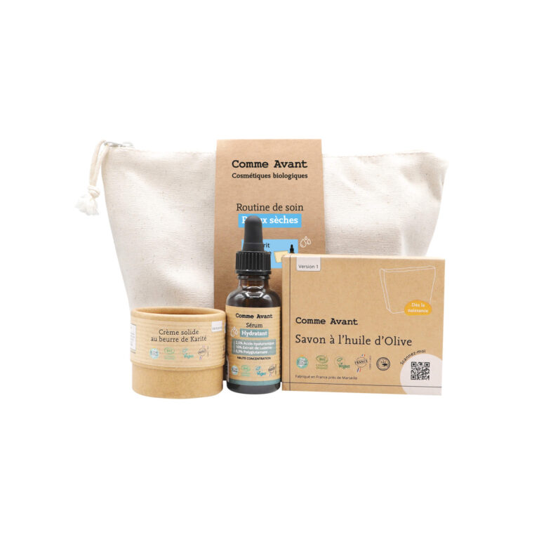 Comme Avant - Coffret Routine Soin Peaux Sèches - Bio et Naturelle - Fabrication Française