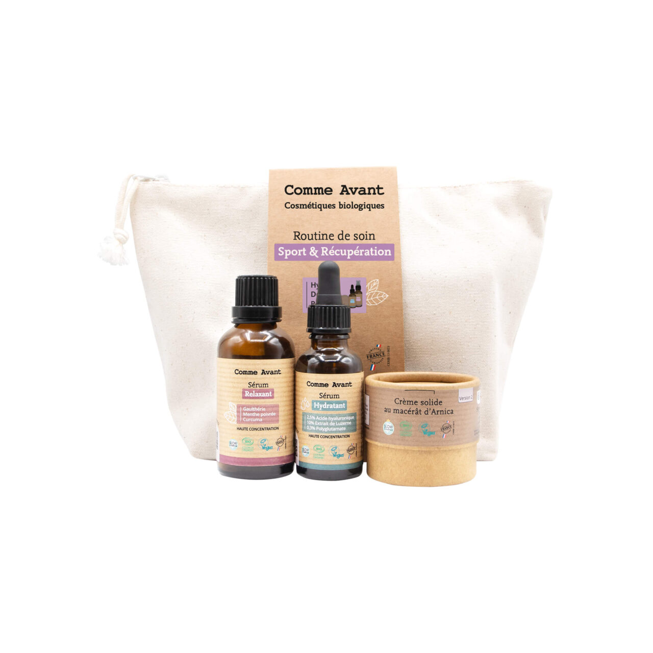 packshot coffret serum sport comme avant Comme Avant - Routine soin sport et récupération