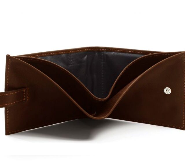 La Guêpe - Petite Maroquinerie - Petit Portefeuille 3 volets en cuir gold - 440