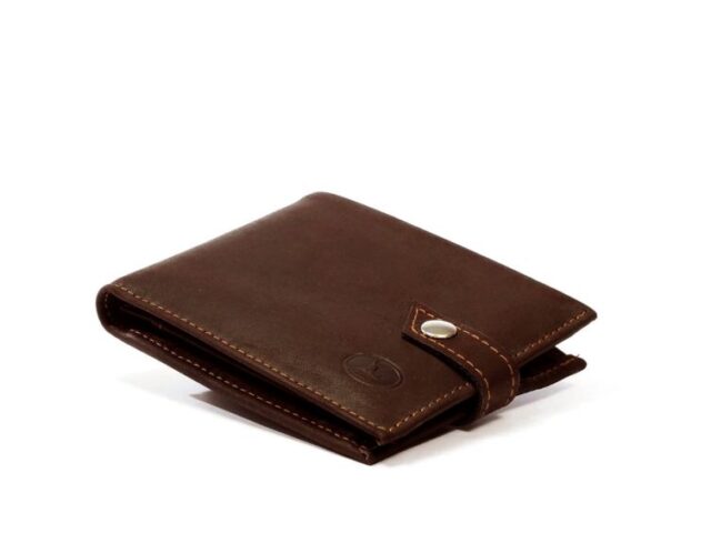 La Guêpe - Petite Maroquinerie - Petit Portefeuille 3 volets en cuir gold - 440