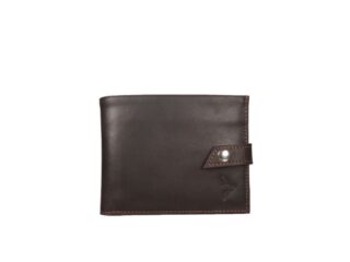 La Guêpe - Petit Portefeuille 3 volets en cuir marron – 440