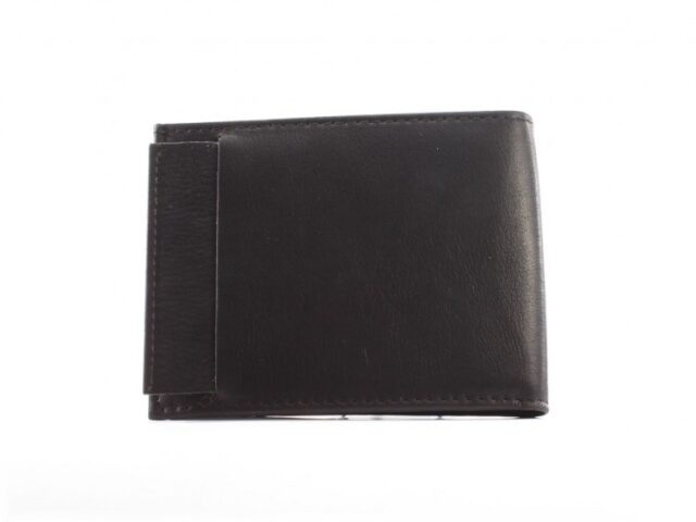 La Guêpe - Petite Maroquinerie - Petit Portefeuille à  l'italienne cuir noir - 496