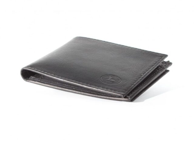 La Guêpe - Petite Maroquinerie - Petit Portefeuille à  l'italienne cuir noir - 496