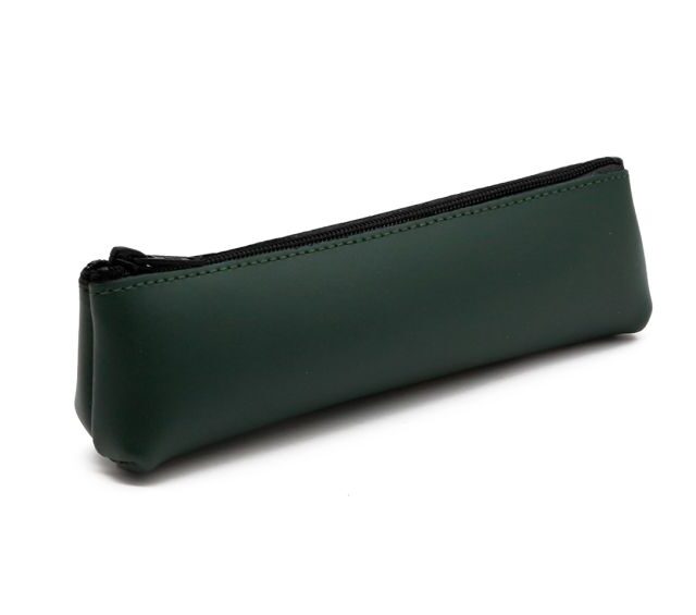 Lavoisier Maroquinier - Petite trousse triangle en vert anglais