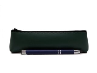 LAVOISIER Maroquinier - Petite trousse triangle en vert anglais