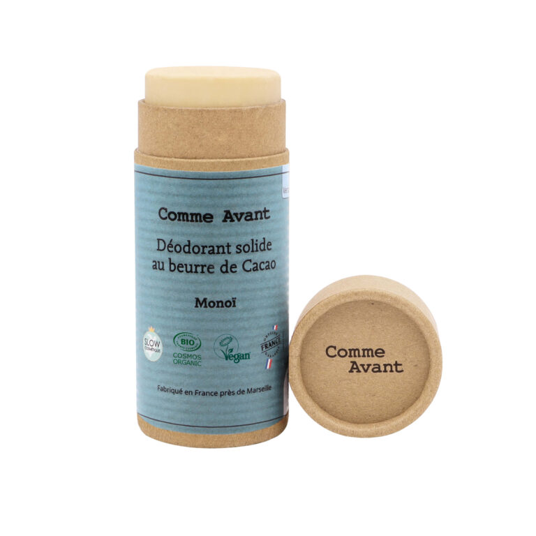 Comme Avant - Déodorant Bio Solide Monoï 60g - Naturel & Efficace