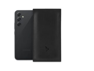 La Guêpe - Pochette Galaxy A34 5G en cuir noir  PM-057-01 Sans personnalisation