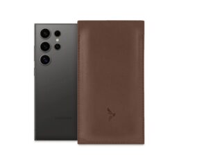 La Guêpe - Pochette Galaxy S24 Ultra en cuir marron  PM-053-01 Sans personnalisation