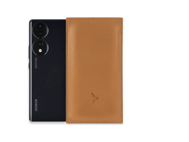 La Guêpe - Pochette Honor 70 en cuir gold – PM-062-01 Sans personnalisation