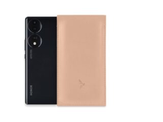 La Guêpe - Pochette Honor 70 en cuir rosa  PM-062-01 Sans personnalisation