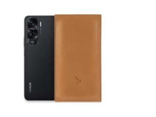 La Guêpe - Pochette Honor 90 Lite en cuir gold  PM-061-01 Sans personnalisation