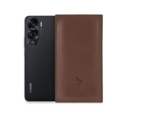 La Guêpe - Pochette Honor 90 Lite en cuir marron  PM-061-01 Sans personnalisation