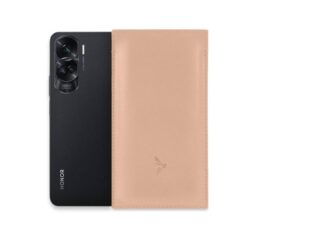 La Guêpe - Pochette Honor 90 Lite en cuir rosa  PM-061-01 Sans personnalisation