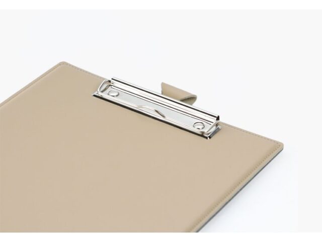 Lavoisier Maroquinier - Porte-bloc A4 en cuir beige