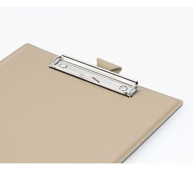 Lavoisier Maroquinier - Porte-bloc A4 en cuir beige