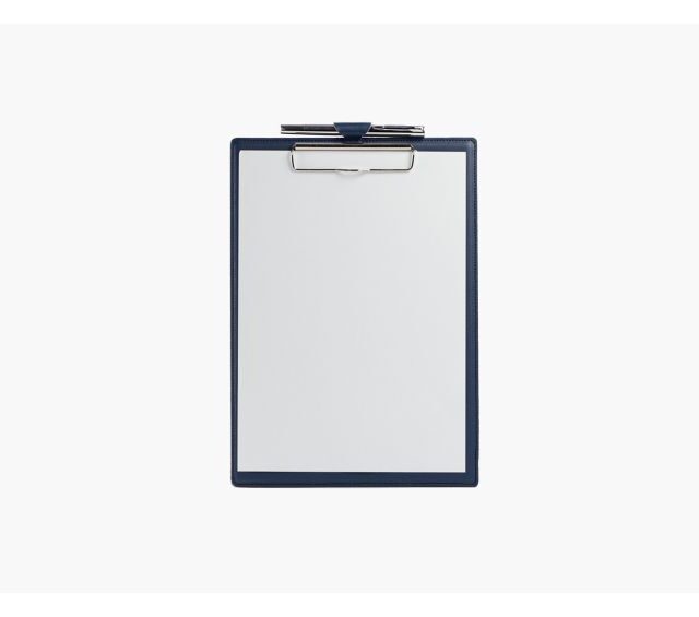 Lavoisier Maroquinier - Porte-bloc A4 en cuir bleu