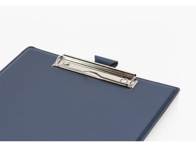 Lavoisier Maroquinier - Porte-bloc A4 en cuir bleu