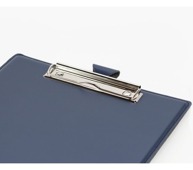Lavoisier Maroquinier - Porte-bloc A4 en cuir bleu