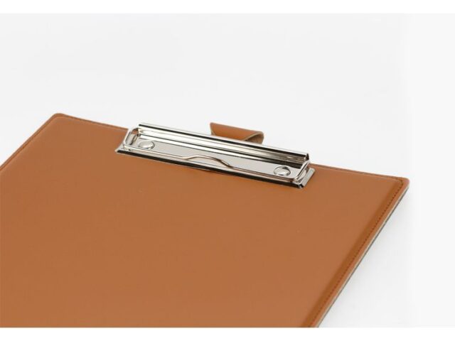 Lavoisier Maroquinier - Porte-bloc A4 en cuir gold