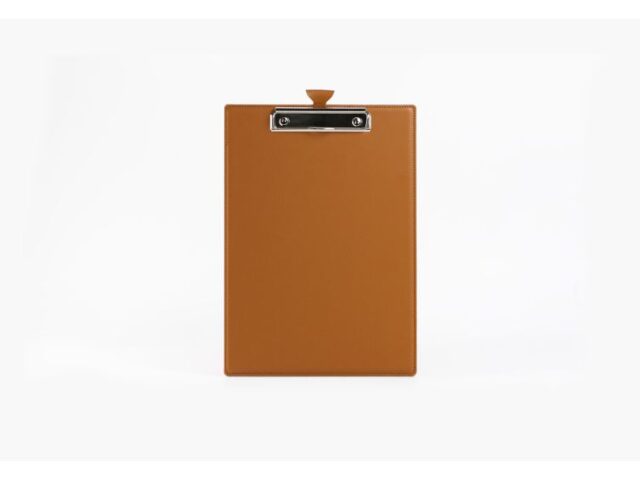 LAVOISIER Maroquinier - Porte-bloc A4 en cuir gold