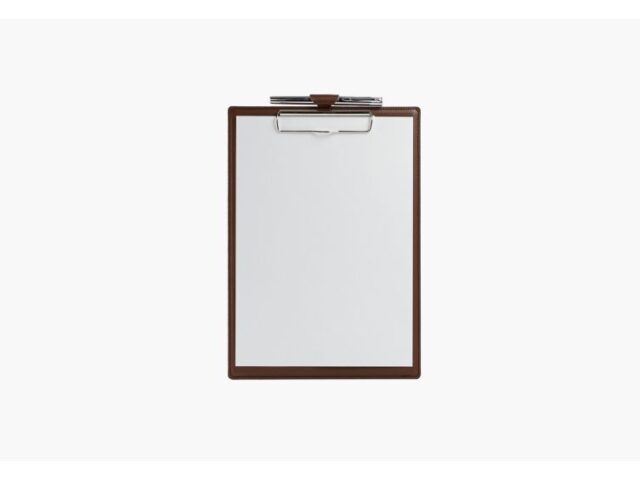 Lavoisier Maroquinier - Porte-bloc A4 en cuir marron