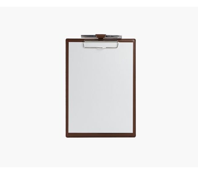 Lavoisier Maroquinier - Porte-bloc A4 en cuir marron