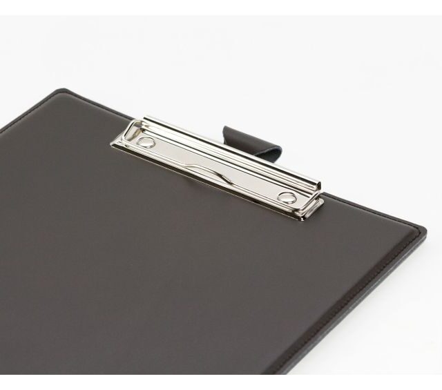 Lavoisier Maroquinier - Porte-bloc A4 en cuir marron foncé