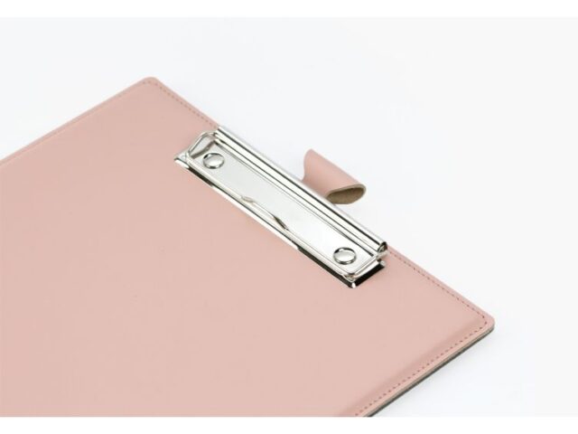 Lavoisier Maroquinier - Porte-bloc A4 en cuir rose