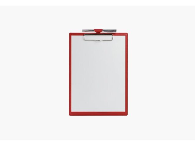 Lavoisier Maroquinier - Porte-bloc A4 en cuir rouge