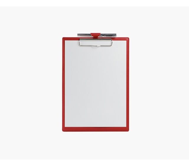 Lavoisier Maroquinier - Porte-bloc A4 en cuir rouge