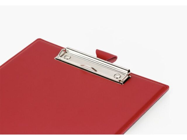 Lavoisier Maroquinier - Porte-bloc A4 en cuir rouge