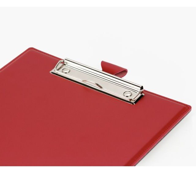 Lavoisier Maroquinier - Porte-bloc A4 en cuir rouge