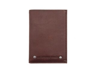 La Guêpe - Porte carte 2 volets en cuir cognac  921