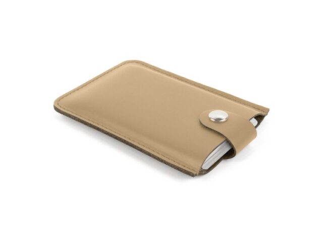 Lavoisier Maroquinier - Porte-carte de visite en cuir beige - PV500