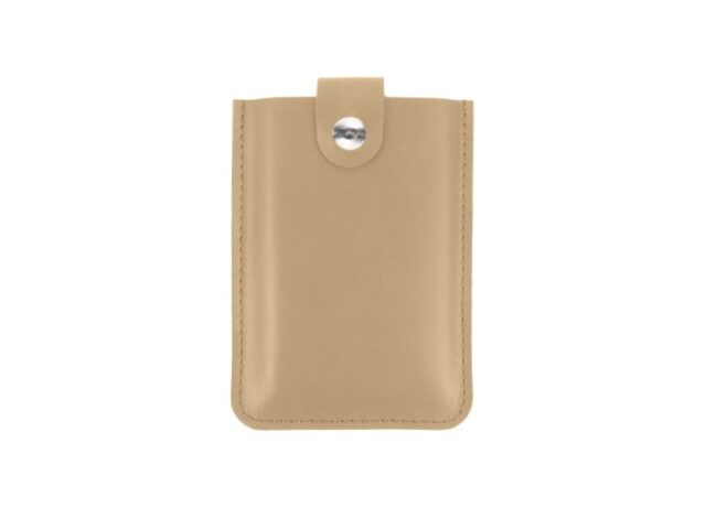 LAVOISIER Maroquinier - Porte-carte de visite en cuir beige – PV500