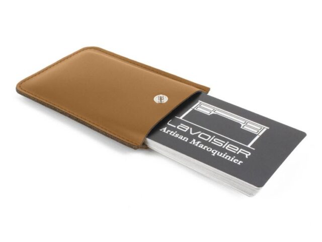 Lavoisier Maroquinier - Porte-carte de visite en cuir gold - PV500