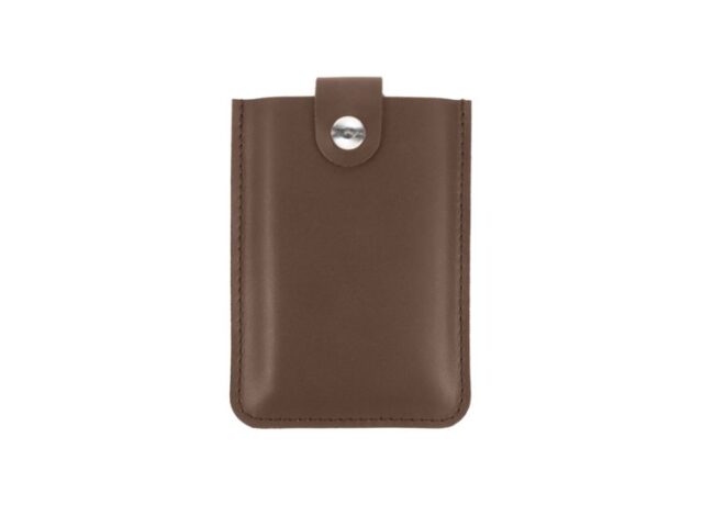 LAVOISIER Maroquinier - Porte-carte de visite en cuir marron – PV500