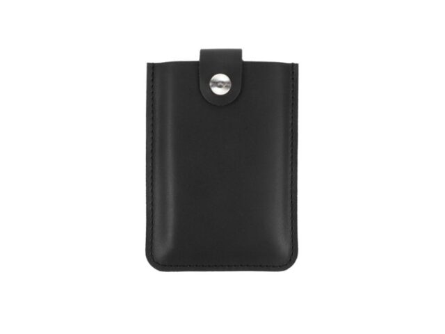 LAVOISIER Maroquinier - Porte-carte de visite en cuir noir – PV500