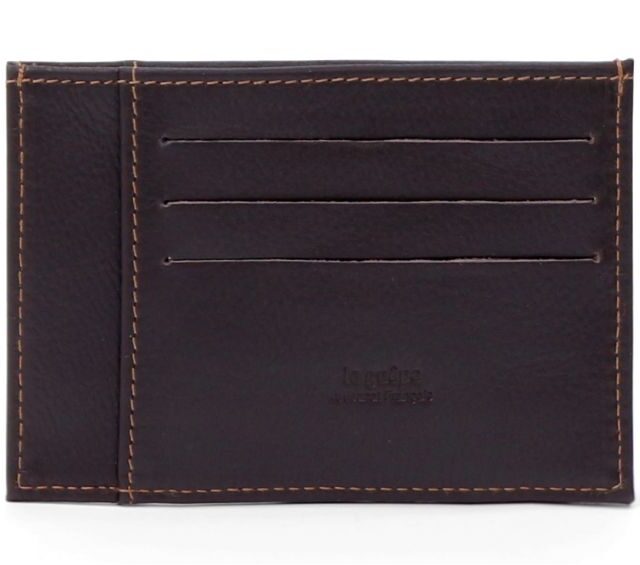 La Guêpe - Petite Maroquinerie - Porte-cartes compact en cuir marron - 575