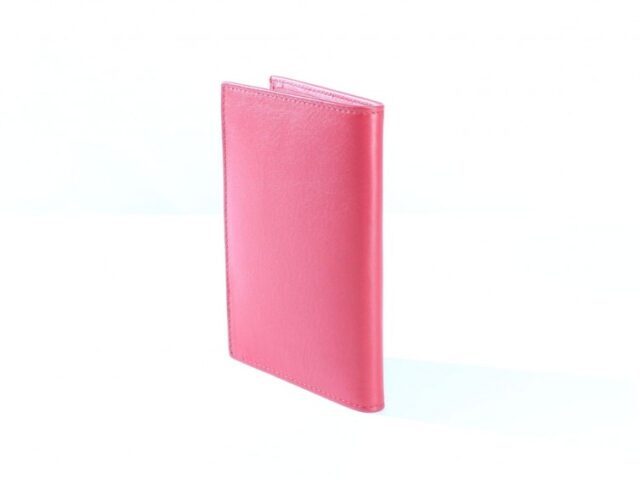 La Guêpe - Petite Maroquinerie - Porte-cartes en cuir de veau rouge 12 Cartes - 120