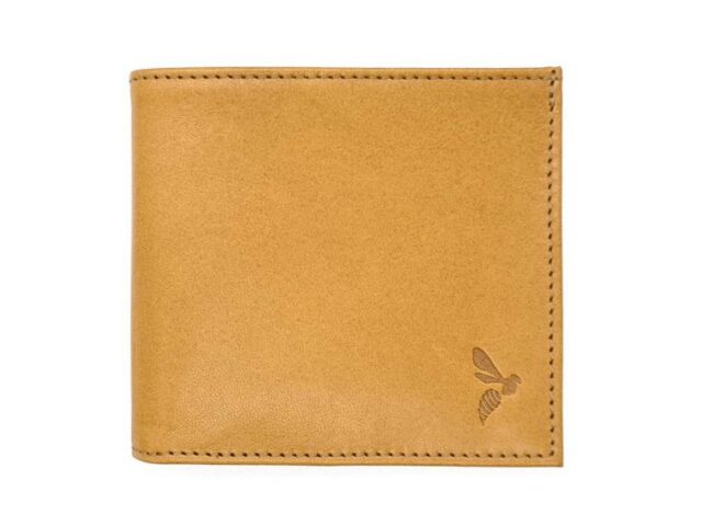 La Guêpe - Petite Maroquinerie - Porte-cartes à l'italienne "Luxe"  tout cuir Gold 6 Cartes - PM-011-01