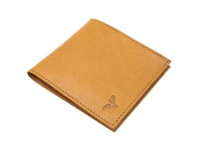 La Guêpe - Petite Maroquinerie - Porte-cartes à l'italienne "Luxe"  tout cuir Gold 6 Cartes - PM-011-01