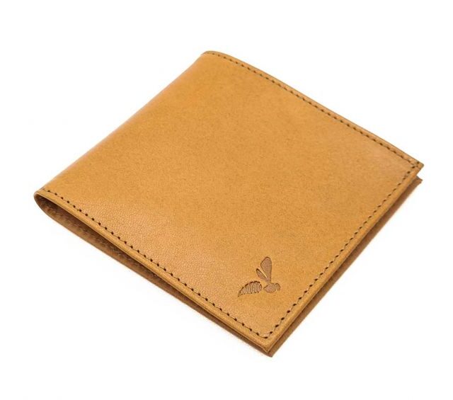 La Guêpe - Petite Maroquinerie - Porte-cartes à l'italienne "Luxe"  tout cuir Gold 6 Cartes - PM-011-01