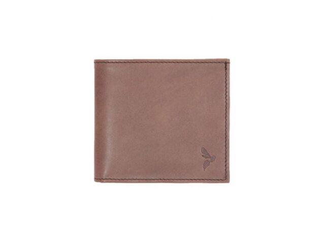 La Guêpe - Petite Maroquinerie - Porte-cartes à l'italienne "Luxe" tout cuir marron 6 Cartes - PM-011-01
