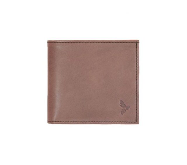 La Guêpe - Petite Maroquinerie - Porte-cartes à l'italienne "Luxe" tout cuir marron 6 Cartes - PM-011-01