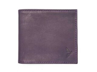La Guêpe - Porte-cartes à litalienne Luxe tout cuir myrtille 6 Cartes  PM-011-01