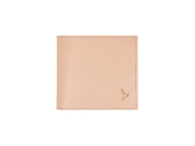 La Guêpe - Petite Maroquinerie - Porte-cartes à l'italienne "Luxe" tout cuir nude 6 Cartes - PM-011-01