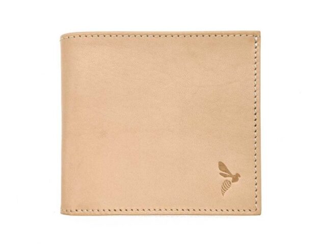 La Guêpe - Porte-cartes à l’italienne “Luxe” tout cuir nude 6 Cartes – PM-011-01