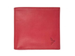 La Guêpe - Porte-cartes à litalienne Luxe tout cuir rouge 6 Cartes  PM-011-01